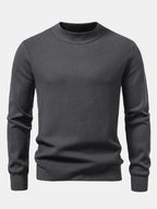 Stripe Mock Neck Sweater
