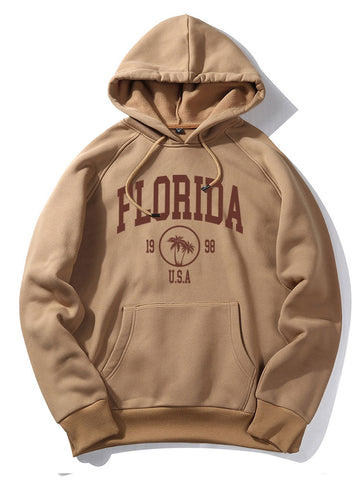 Florida Palm Tree Print Hoodie